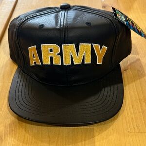 Black and Gold Army Cap